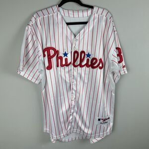 Majestic Phillies Baseball Halladay 34 Jersey size 50